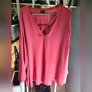 Torrid size 4 sheer muave top